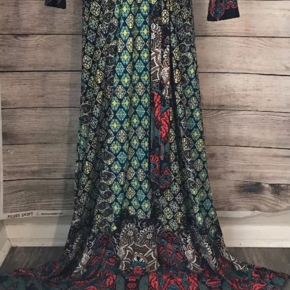 TUA ✴️BOHO MOROCCAN PRINT MULTI COLOR MAXI DRESS - Picture 5 of 10